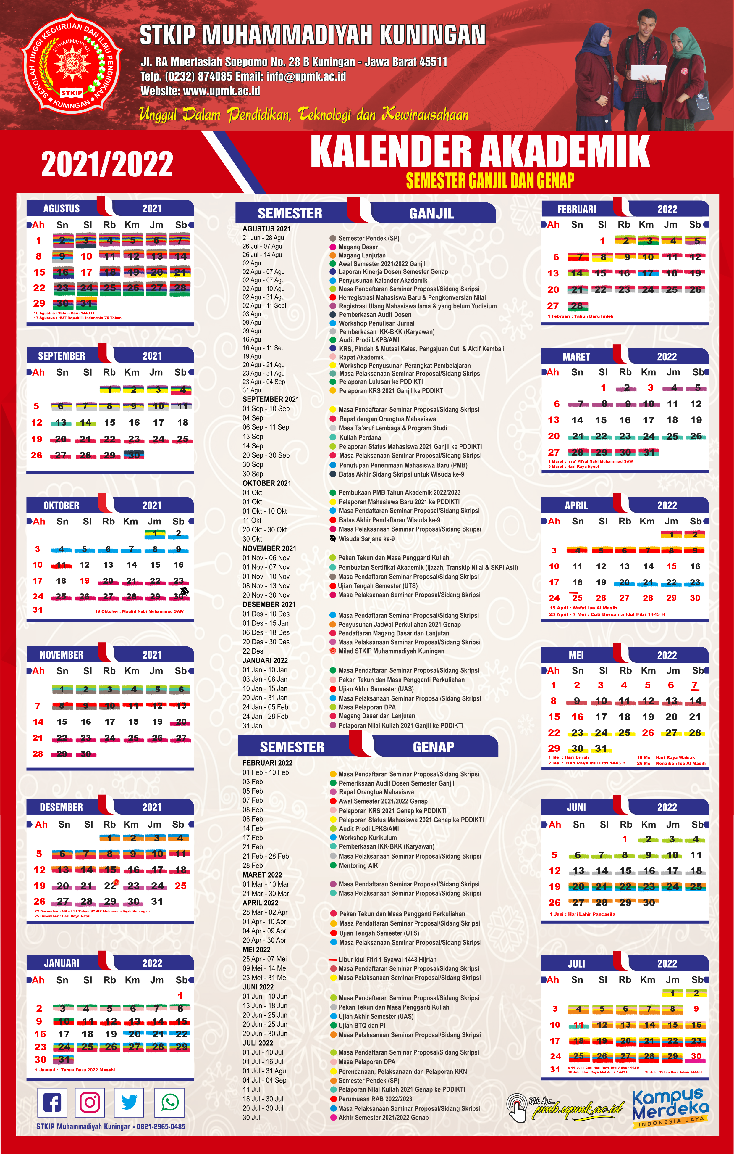 Kalender akademik 2022